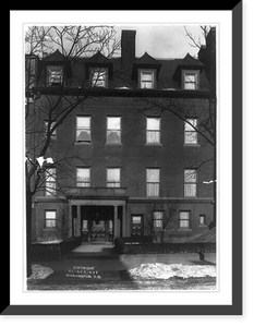 D.C. Washington - 1717 Rhode Island Ave., N.W., residence of Chief Justice White Classic, Vintage Wall Art