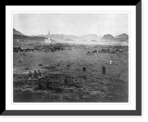 Pilgrims at Muzdalifah between Arafat and Mina, outside Mecca Classic, Vintage Print