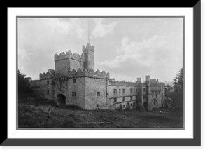 Historic Framed Print, North side of Haddon Hall, England,  17-7/8" x 21-7/8"