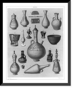16 pieces of Arabic pottery Classic, Vintage Poster