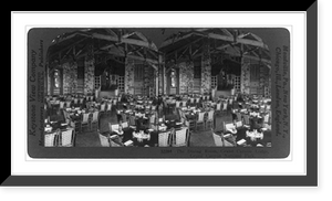 Historic Framed Print, Grand Canyon Lodge: The dining room,  17-7/8" x 21-7/8"