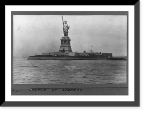 Statue of Liberty and New York Harbor, Vintage Print
