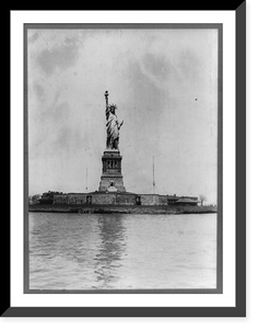 Historic Framed Print, Statue of Liberty [and New York Harbor],  17-7/8" x 21-7/8"