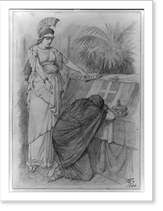Historic Photo Print - Sisters in sorrow - Framed Wall Art Gift Idea