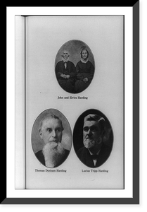 John and Elvira Harding; Thomas Dunham Harding and Lucius Tripp Harding, Vintage Print
