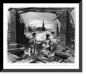 Antique Photo Print - My brother's keeper - Vintage Home Decor Print