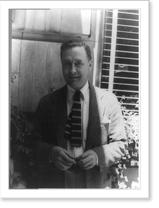 Vintage Portrait - Portrait of F. Scott Fitzgerald - Vintage Wall Art Gift