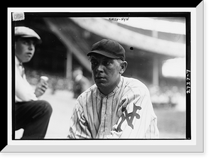 Historic Framed Print, LaRue Kirby, New York NL, at Polo Grounds, NY (baseball),  17-7/8" x 21-7/8"