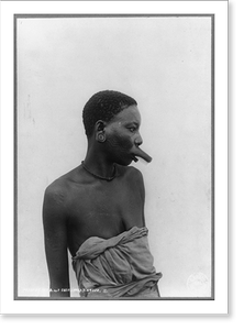 Vintage Americana Print - Makonki woman, Mikindani, Tanganyika