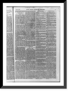 Historic Framed Print, [Page of text with no illus. in Frank Leslie's Illustrated Newspaper, 1879 Oct. 4, p.,  17-7/8" x 21-7/8"