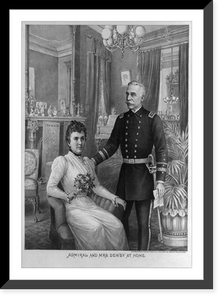 Historic Framed Print, Admiral and Mrs. Dewey at home,  17-7/8" x 21-7/8"