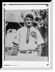 Historic Framed Print, Pitcher Johnny King, Denver - 2,  17-7/8" x 21-7/8"