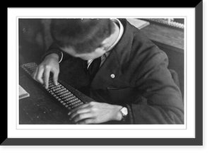 Commercial school (Middle school grade): Abacus (soroban) practice Classic, Vintage Print