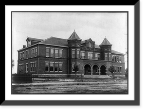 Magnolia St. Building, Greenwood, S.C, Antique Poster