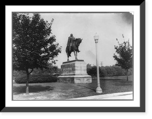 Custer Monument, Monral, Michigan, Vintage Print