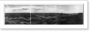 Antique Scenic Print - Grand Canyon - The of Arizona, from Rowe Point