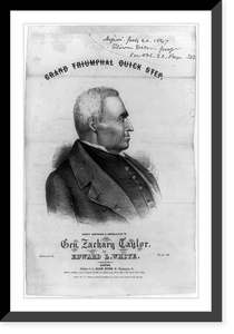 Grand Triumphal Quick Step, by Edward L. White, Antique Wall Art
