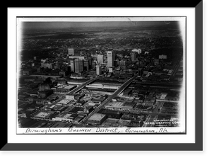 Aerial views of Birmingham, Alabama: Business district, Antique Wall Art