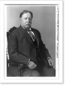 Vintage Americana Print - William H. Taft, Pres. U.S, 1857