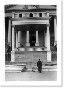 Vintage Photo Print - Harding's new front porch - Historic Wall Art Gift