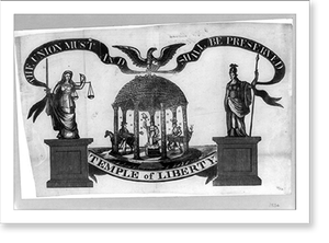 Vintage Photo Print - Temple of liberty - Historic Wall Art Gift