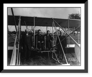 Arch Hoxsey at controls, with Gov. Charles Samuel Deneen, John McCrebs, and George Anthony, Historic Reproduction