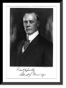 Albert Jeremiah Beveridge, half-length portrait, facing left Classic, Vintage Print