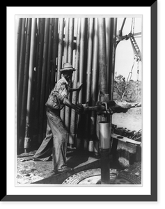 Eastern Venezuela. Mar. 1944. Drilling operations in the San Joaquin field, Historic Reproduction