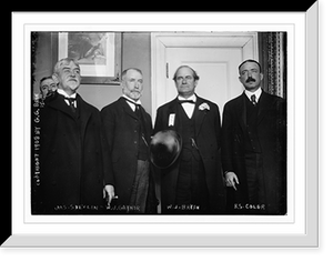 Jas/ Shevlin, W.J. Gaynor, W.J. Bryan, B.S. Coler, Copyright G.G. Bain.G.G.Bain, Historic Reproduction