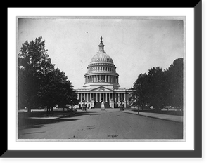 Vintage Building Photo - U.S. Capitol - East front (detail with dome)