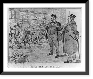 Historic Framed Print, The letter of the law,  17-7/8" x 21-7/8"