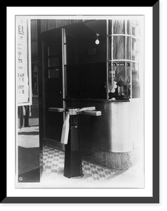 Turnstile and ticket booth of Trans-Lux Theatre, 58th St. and Madison Ave., New York City, Antique Poster