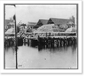 Antique Maritime - Charleston - Battery. Three gun battery