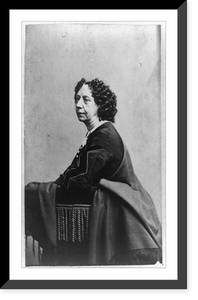 Sara Payson (Willis) Parton, half-length portrait, seated, facing left, Antique Wall Art