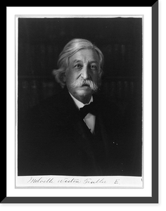 Historic Framed Print, [Melville Weston Fuller, Chief Justice, half-length portrait, facing right],  17-7/8" x 21-7/8"