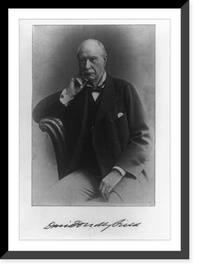 Historic Framed Print, [David D. Field, three-quarter length portrait, seated, facing left],  17-7/8" x 21-7/8"