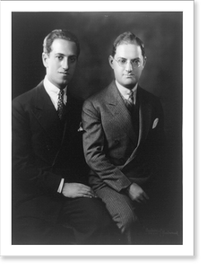 Historic Portrait - Left to right: George and Ira Gershwin seated