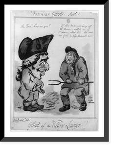 Familiar ghosts! Sketch 1. Ghost of a village lawyer!!, Vintage Print