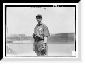 Historic Framed Print, Bert Humphries, Chicago NL, at Polo Grounds, NY (baseball),  17-7/8" x 21-7/8"