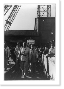 Vintage Americana Print - Besichtigung der Grube Rheden mit Grubenfahrt
