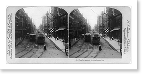 Historic Street Photo - New Orleans, Louisiana - St. Charles Street (2)