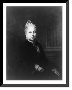 Historic Framed Print, [Caroline Carmichael McIntosh (Mrs. Millard) Fillmore, half-length portrait, seated, facing right],  17-7/8" x 21-7/8"