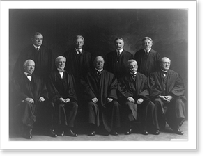 Black & White Photo - The U.S. Supreme Court - Vintage Wall Art Gift