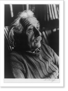 Antique Portrait - Albert Einstein, head-and-shoulders portrait (1)