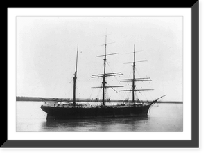 Historic Framed Print, Mississippi River views, 1898: sailing vessel Frieda, Feb. 11, 1898,  17-7/8" x 21-7/8"
