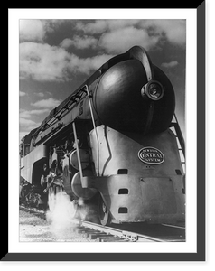 20th Century Limited streamlined locomotive of the New York Central System: view from front, Antique Wall Art