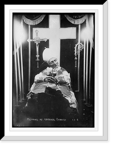 Remains of Cardinal Richard, Antique Print