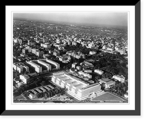 Aerial views of Washington, D.C.: Interior Department in foreground, looking N.E, Antique Print