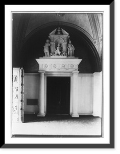 Historic Framed Print, [State Capitol, Harrisburg, Pennsylvania: North doorway in vestibule],  17-7/8" x 21-7/8"