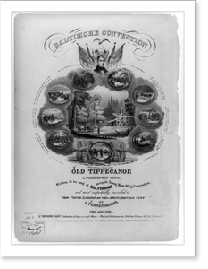 Antique Photo Print - Baltimore - Convention, Old Tippecanoe